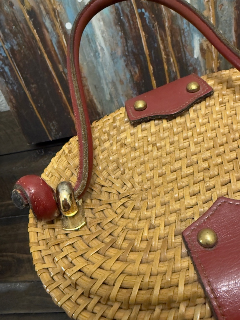 Etienne Aigner VINTAGE 1960's ETIENNE AIGNER Handmade Wicker Basket Handbag - Picture 3 of 12